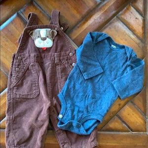 Boys overalls/onesie outfit 3M carters